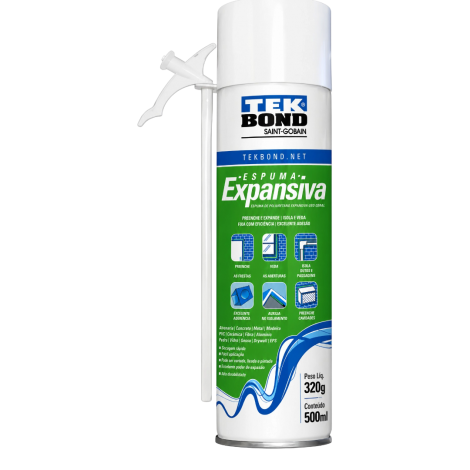 Espuma Expansiva de Poliuretano 320g Tekbond