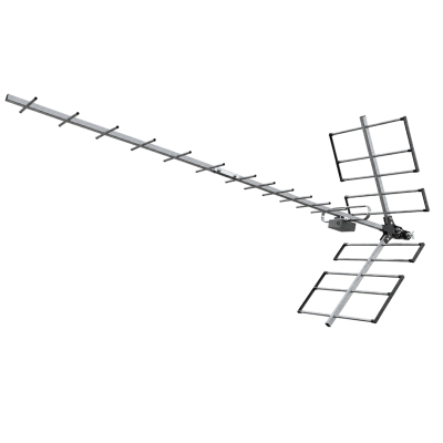 Antena Digital Externa UHF Yagi Alto Ganho 18dBi Proeletronic PROHD-1118
