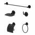 Kit para Banheiro Standard Black 5 Peças Iguatemi