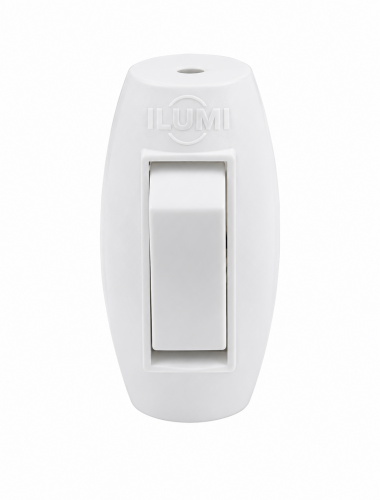 Meio Cordão com Interruptor Simples 6A 250V Branco Ilumi