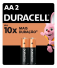 Pilha Alcalina AA 1,5V Duracell com 2 Unidades