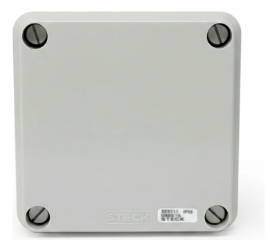 Caixa de Passagem PVC 102x102x55 mm Steck para Instalações Elétricas