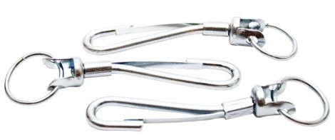 Mosquetão Girador com Argola 11cm – Zincado | Uso Geral e Resistente