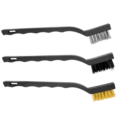 Conjunto de Escovas de Aço Manual com Cabo Plástico 3 Peças Disflex
