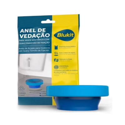 Anel de Vedação para Vaso Sanitário com Guia Blukit