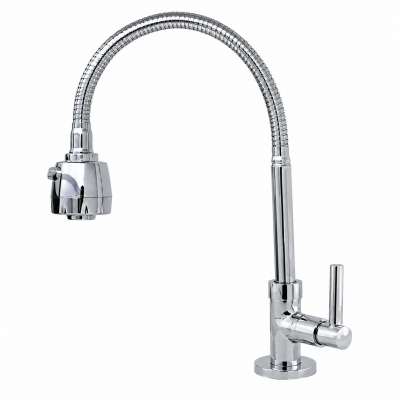 Torneira de Mesa Bica Móvel Tubo Gourmet Cromada Junior DN 15/20 NBR Furkin