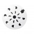 Grelha para Caixa Sifonada Astra 9,7 cm em PVC Branco com Anti-inseto Preto – Ref. GRB9