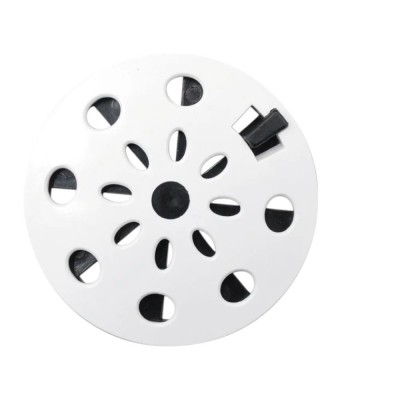 Grelha para Caixa Sifonada Astra 9,7 cm em PVC Branco com Anti-inseto Preto – Ref. GRB9