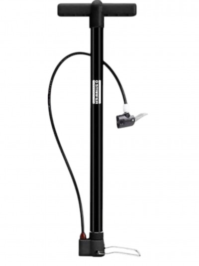 Bomba de Ar Manual Starfer 100 PSI com Bico Duplo Preta CRI 0935