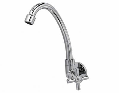 Torneira de Mesa Bica Móvel Cromada 1/4 Volta Cozinha Iguatemi Sink