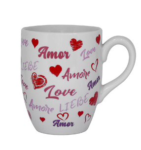 CANECA LOVE CERAM 350ML UNIT HAUSFRAFT