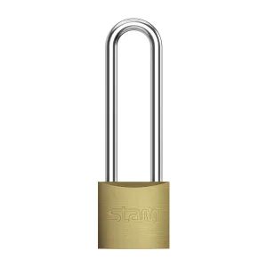 Cadeado Haste Longa Zamac Latonado 30mm Stam