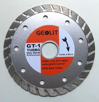 DISCO DIAMANTADO 110MM GEOLIT CORTE A SECO