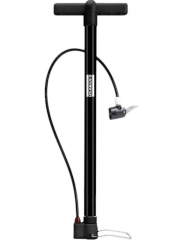 Bomba de Ar Manual Starfer 100 PSI com Bico Duplo Preta CRI 0935