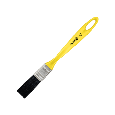 Trincha 3/4" Tigre Ref. 519 Média Filamento Sintético Preto