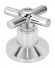 Kit Universal para Registro 3/4" Furkin C62 com Volante e Canopla Cromados