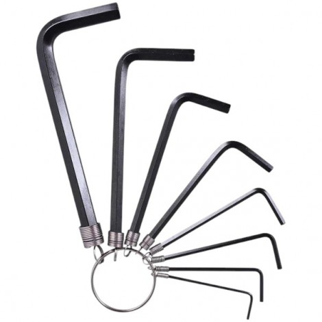 Jogo de Chaves Allen Curta 2 a 10 mm – 8 Peças Worker