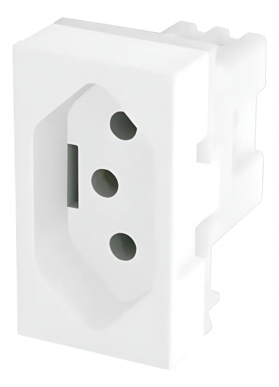 Módulo Tomada 2P+T 20A 250V FAME 1428 Evidence/Modulare/Blanc Mais