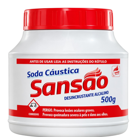 Soda Cáustica Sansão 500 g