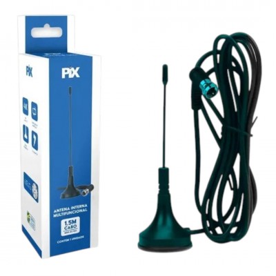 Antena Interna Digital HDTV Mini Pix para TV Aberta HD