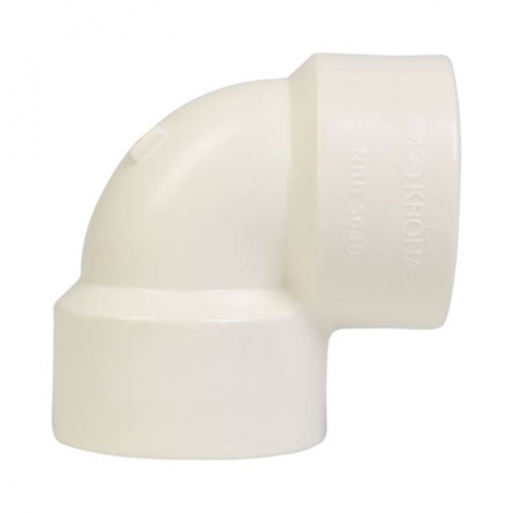 Joelho Roscável 1” Branco Krona PVC para Encanamento