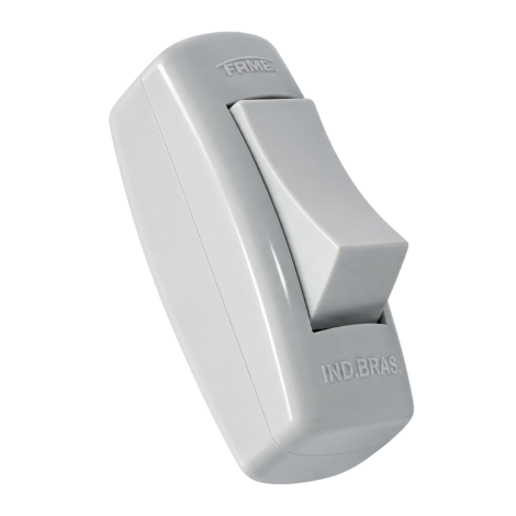 Interruptor Pêra Simples 6A 250V Cinza Sobrepor FAME 0399