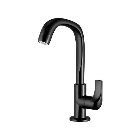 Torneira para Lavatório de Mesa Bica Alta Preta Fitt Lorenzetti