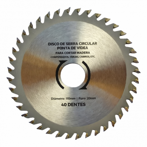 DISCO CORTE MADEIRA 40D