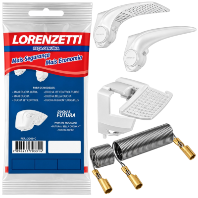 Resistência 220V 7500W 3060-C para Duo Shower e Futura Lorenzetti