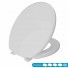 Assento Sanitário Oval Almofadado com Tampo Brilhante Branco – Astra