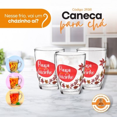 Caneca P/Chá City Glass