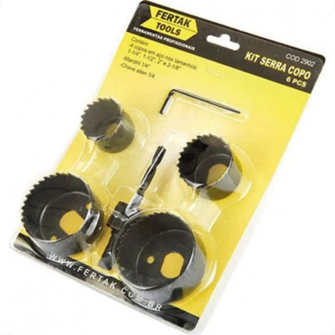 KIT SERRA COPO 6 PEÇAS