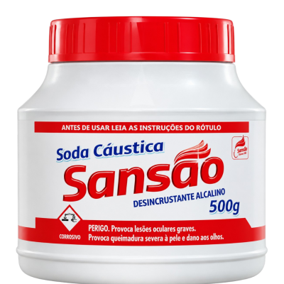 Soda Cáustica Sansão 500 g
