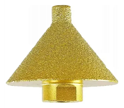 Ponta Cônica Diamantada M14 38mm para Desbaste e Acabamento