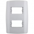 PLACA 4X2 2 MODULOS SEPARADOS HORIZONTAL C/ SUPORTE SLIM