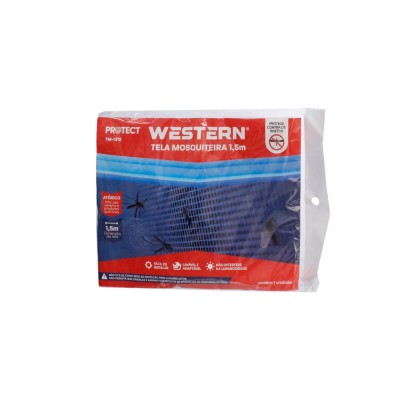 Tela Mosquiteira 1,5m Western Home TM-1315 Branca com Velcro – Proteção Contra Insetos