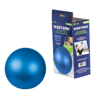 Bola Inflável para Exercícios 25cm Western Fitness