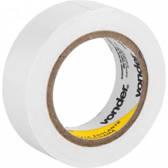 Fita Isolante de PVC Vonder 19 mm x 10 m – Branca (11.37.191.023)