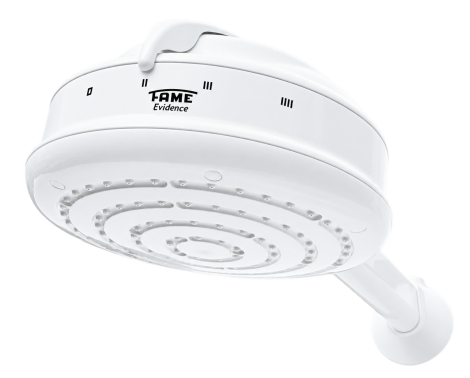Chuveiro FAME Evidence 4 Temperaturas 220 V 6.800 W com Cano 30 cm