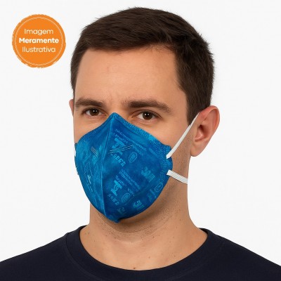 Máscara de Proteção Respiratória Dobrável 3M 9820 Azul PFF2 – CA 41.514
