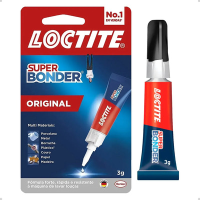 Super Bonder Loctite Original 3g Cola Instantânea Multiuso