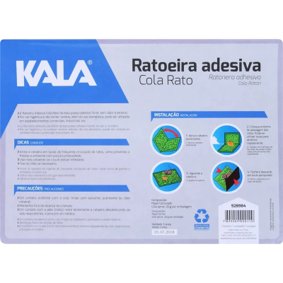 Ratoeira Adesiva para Rato Kala – Captura de Ratos e Pequenos Roedores