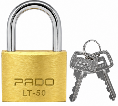 Cadeado Pado LT-50 50mm em Latão com 2 Chaves