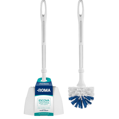Escova Sanitária com Suporte 36 x 8,5cm Roma 6070 12