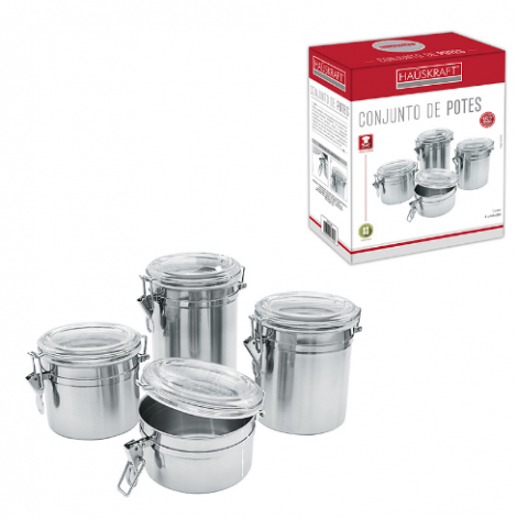 POTE INOX 4 PECAS HAUSKRAFT