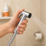 Ducha Higiênica Econômica CJEAN com Gatilho Branco Cromado 1/4 de Volta