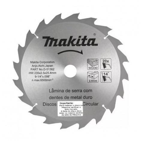 SERRA MAD.VIDEA235=91/4X20DMAKITA