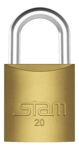 Cadeado Zamac Latonado 20mm Stam