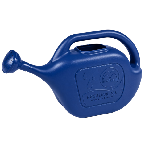 Regador Plástico Metasul 10 Litros Azul