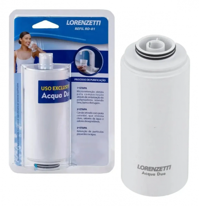 Refil RD-01 Lorenzetti para Purificador de Água Acqua Due – Purificação em 3 Etapas | Tokari